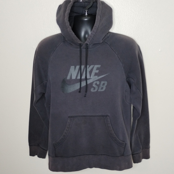 NIKE SB Icon Dot Men's Small Hoodie Sweatshirt Skateboarding Distressed Faded - Picture 1 of 11